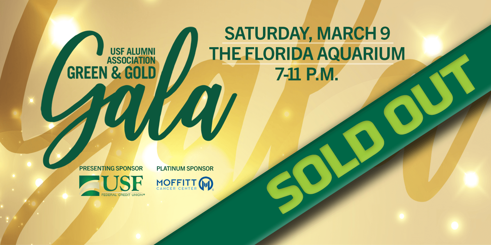 Green and Gold Gala is Sold Out